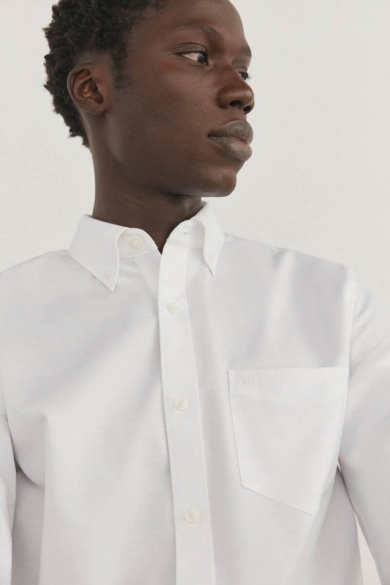 Cortefiel Camisa non iron oxford liso Rebajas baratas
