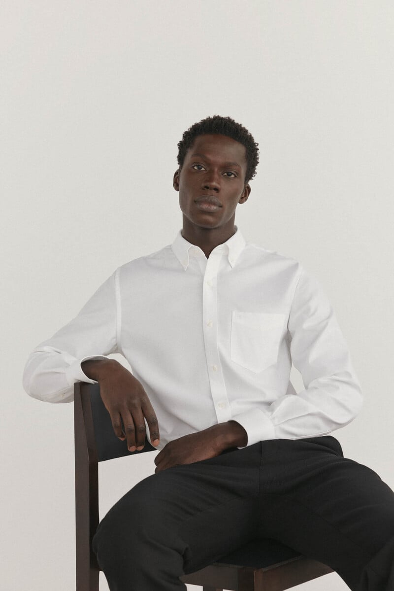 Cortefiel Camisa non iron oxford liso Rebajas baratas