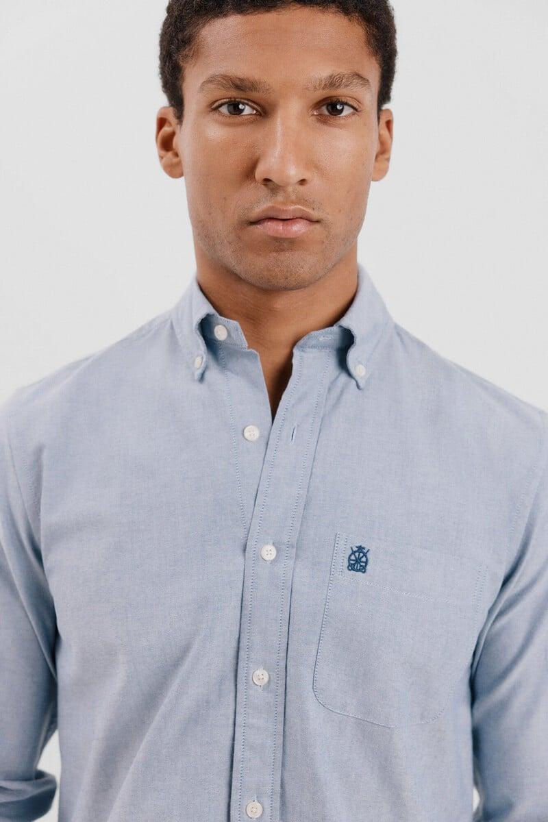 Cortefiel Camisa oxford liso Tienda