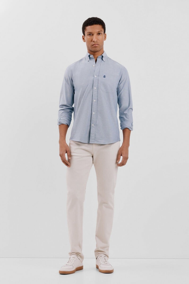 Cortefiel Camisa oxford liso Tienda