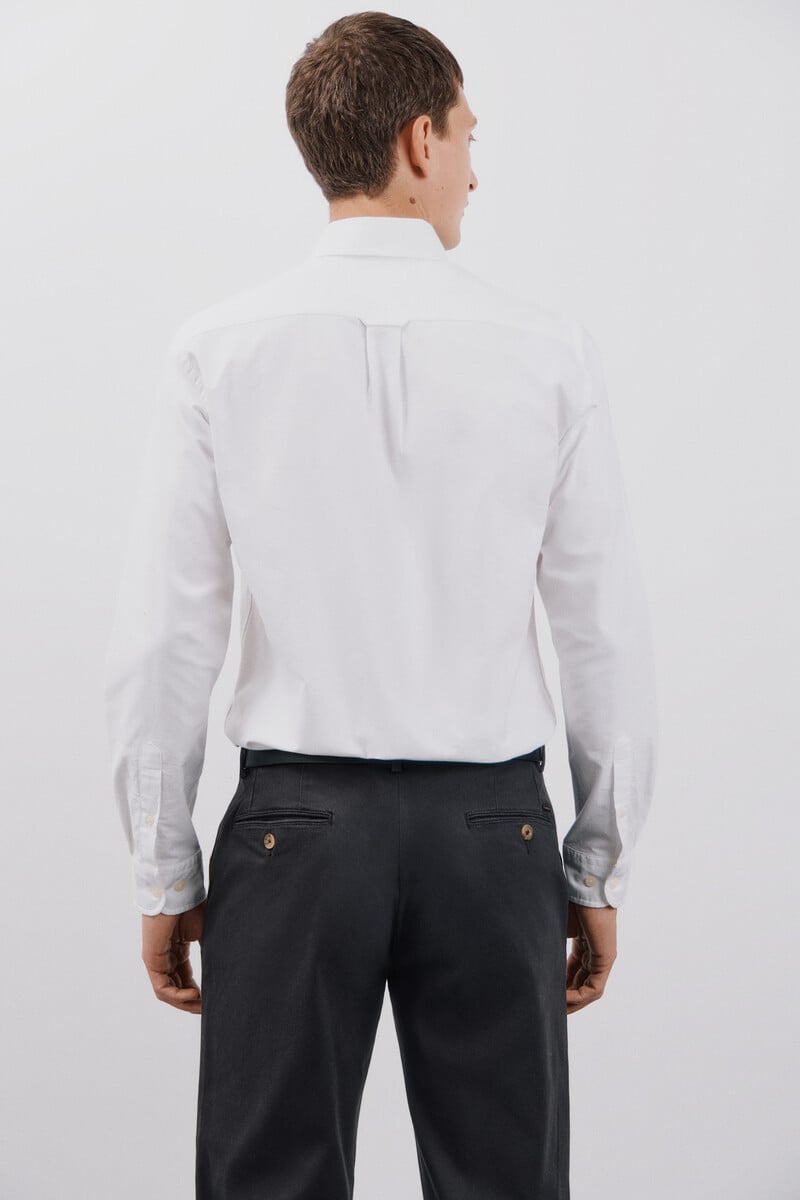 Cortefiel Camisa oxford liso Liquidación