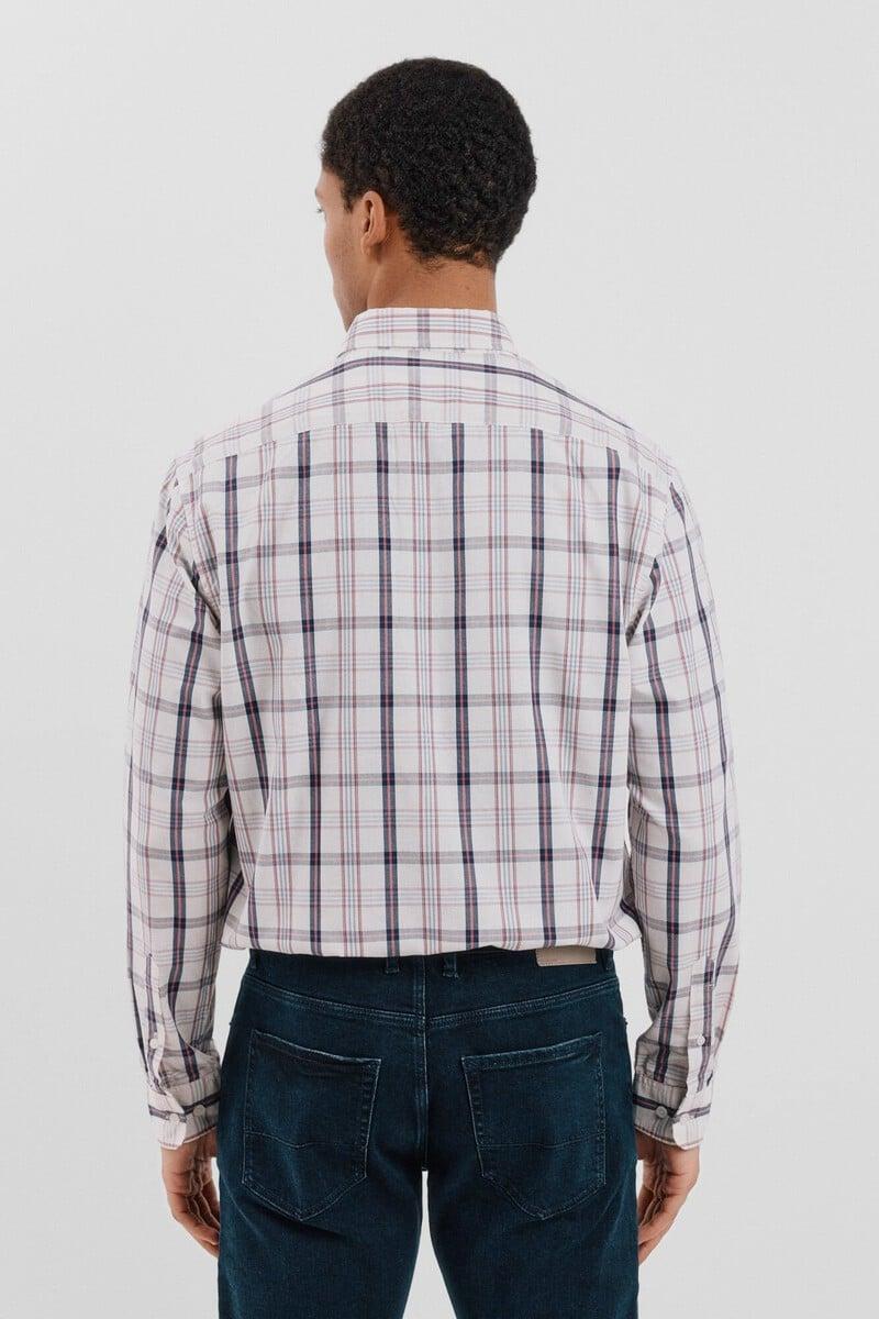 Cortefiel Camisa popelín cuadros Rebajas top