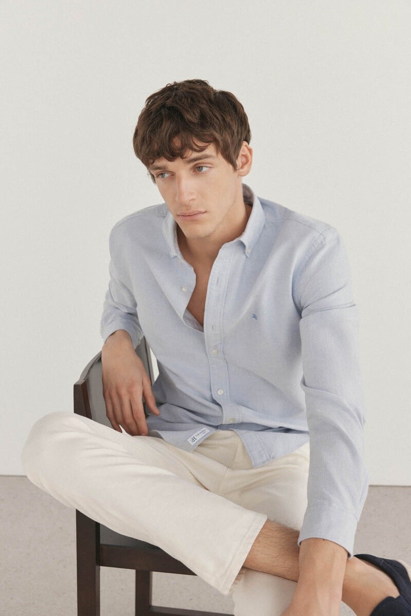 Cortefiel Camisa iconic oxford liso Envío gratis