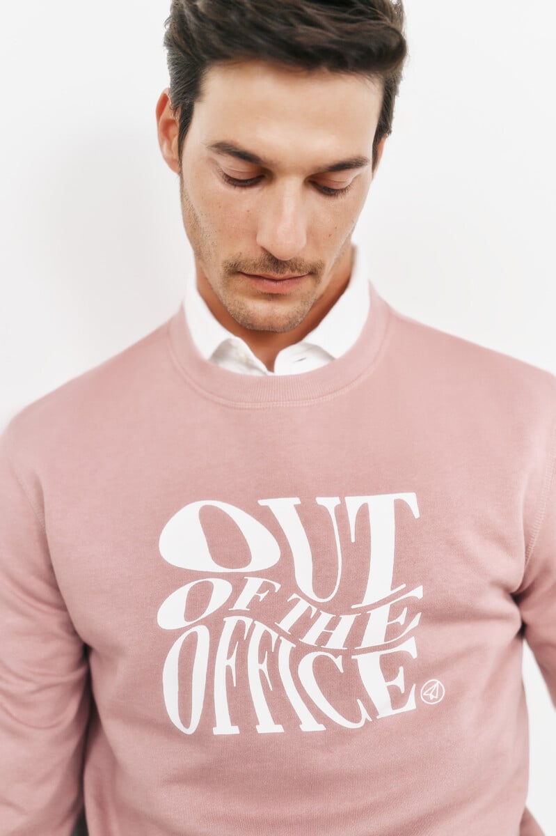 Cortefiel Sudadera cuello redondo con logo COMPRAR AHORA