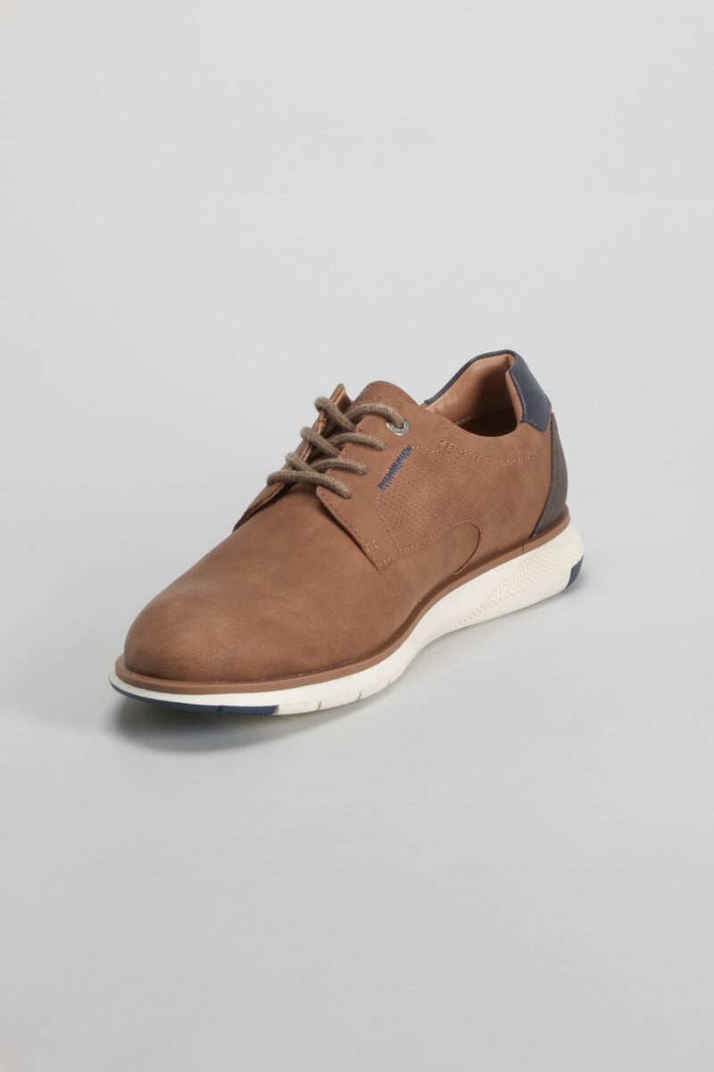 Cortefiel Blucher hexaflex marrón COMFEET Oferta especial de fábrica