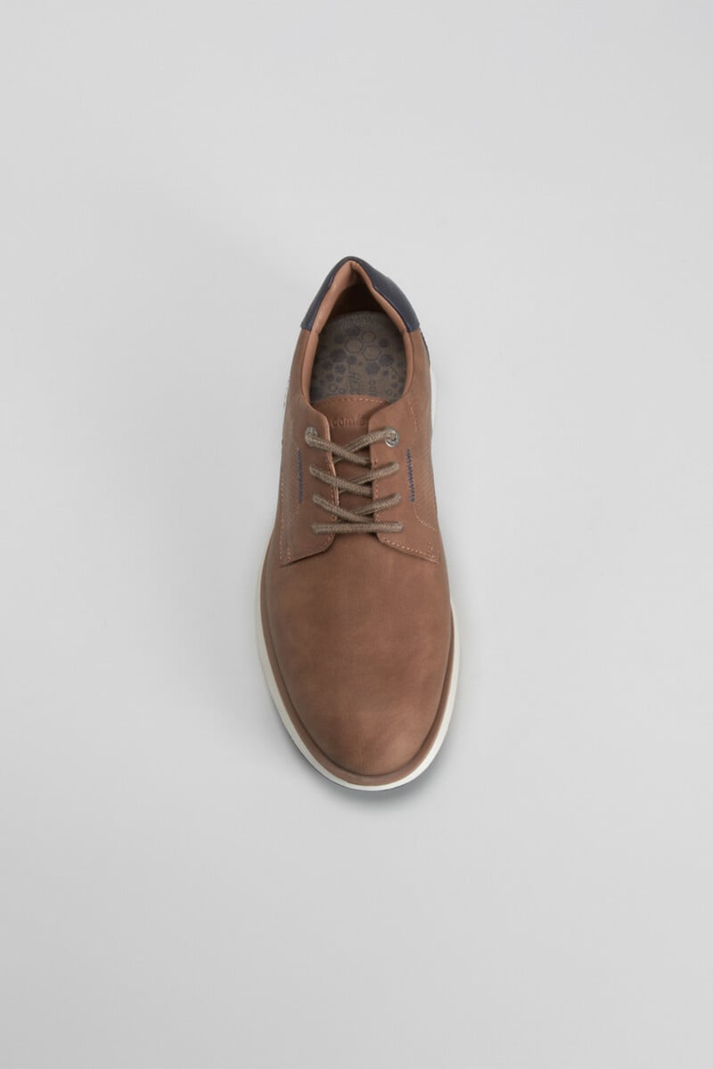 Cortefiel Blucher hexaflex marrón COMFEET Oferta especial de fábrica