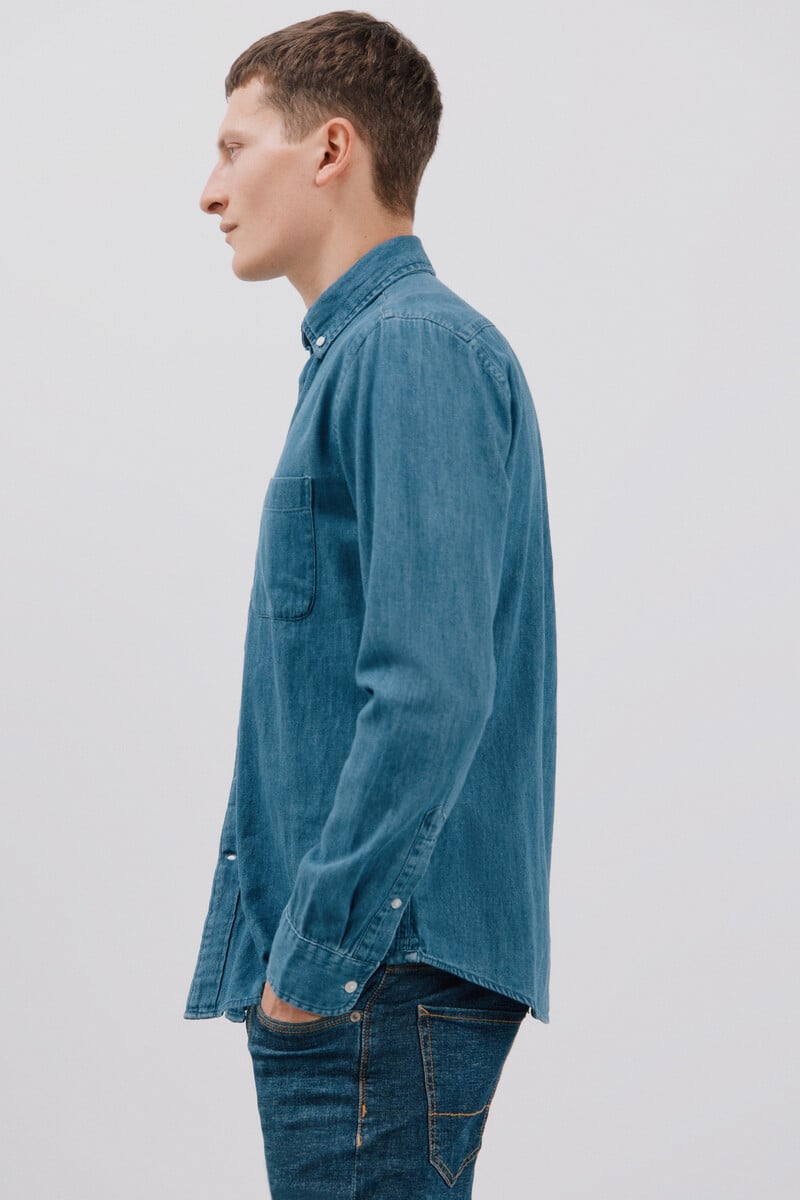 Cortefiel Camisa denim Grandes descuentos