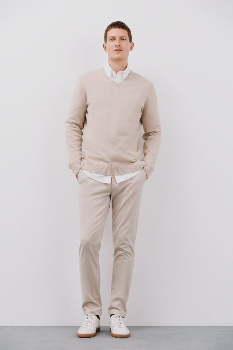 Cortefiel Pantalón chino slim fit Liquidación
