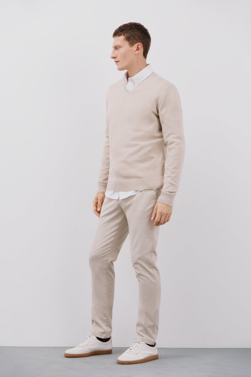 Cortefiel Pantalón chino slim fit Liquidación