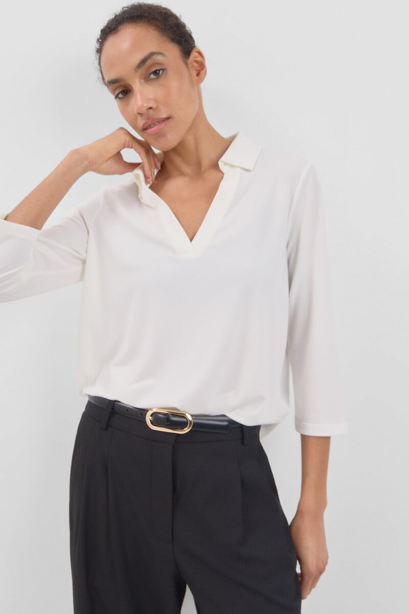 Cortefiel Camiseta cuello polo Ahorra y exporta