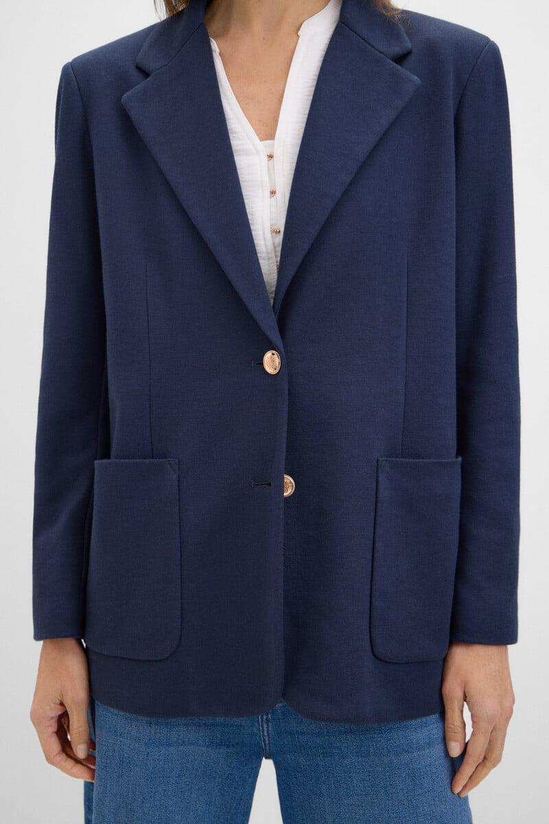 Cortefiel Blazer de punto piqué Última moda