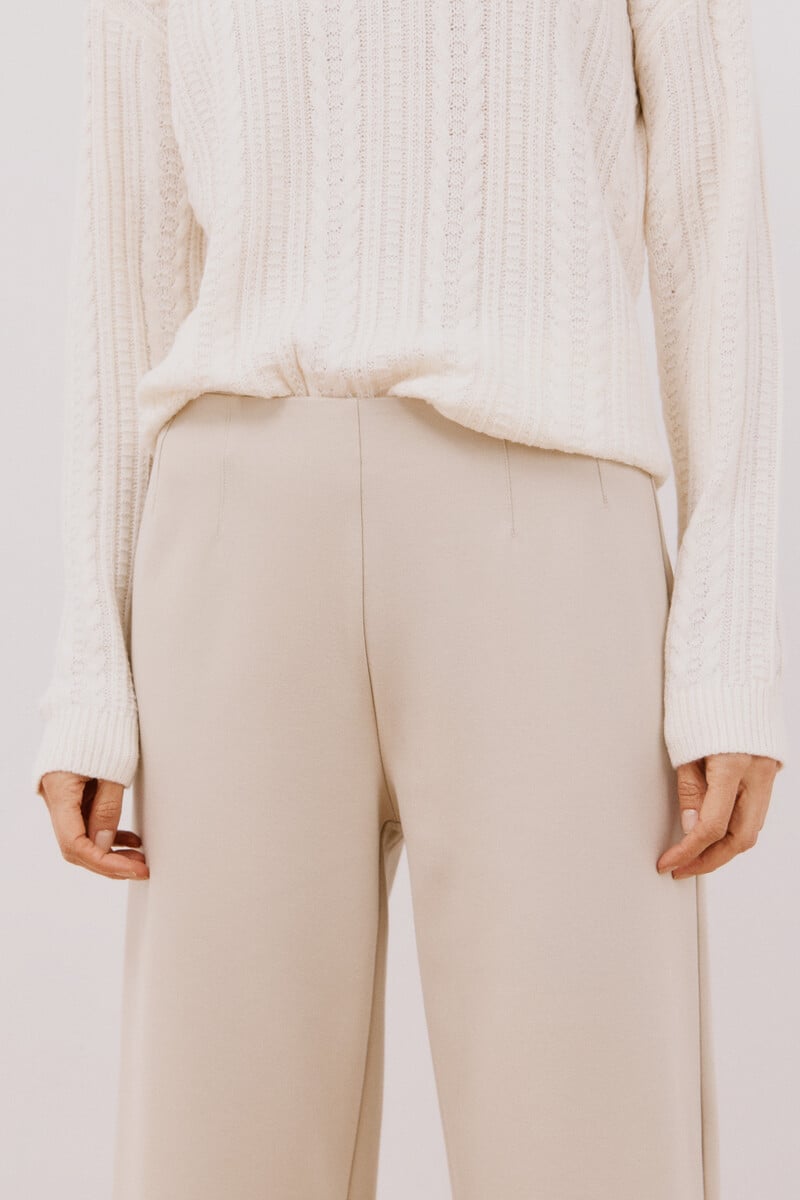 Cortefiel Pantalón palazzo de punto Gran oferta