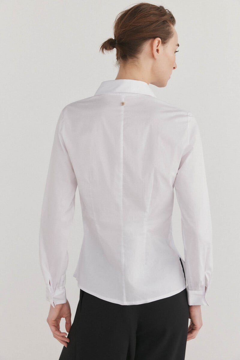 Cortefiel Camisa de cuello solapa con escote pico Rebajas de fábrica