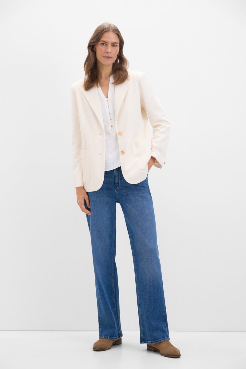 Cortefiel Blazer de punto piqué Oferta especial de fábrica