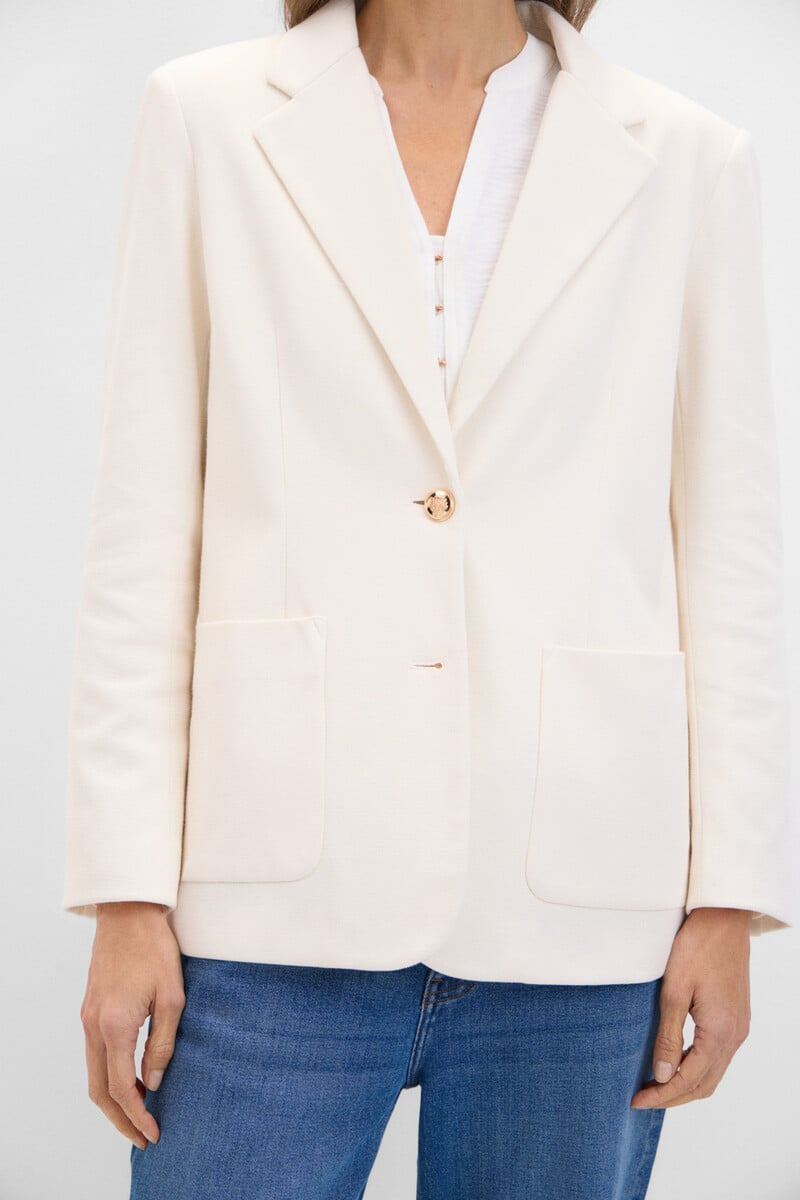 Cortefiel Blazer de punto piqué Oferta especial de fábrica