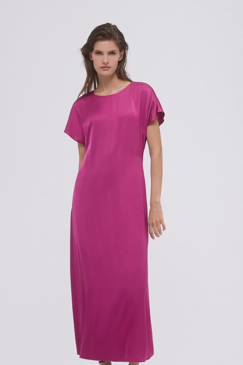 Cortefiel Vestido túnica fluido Rebajas de fin de temporada
