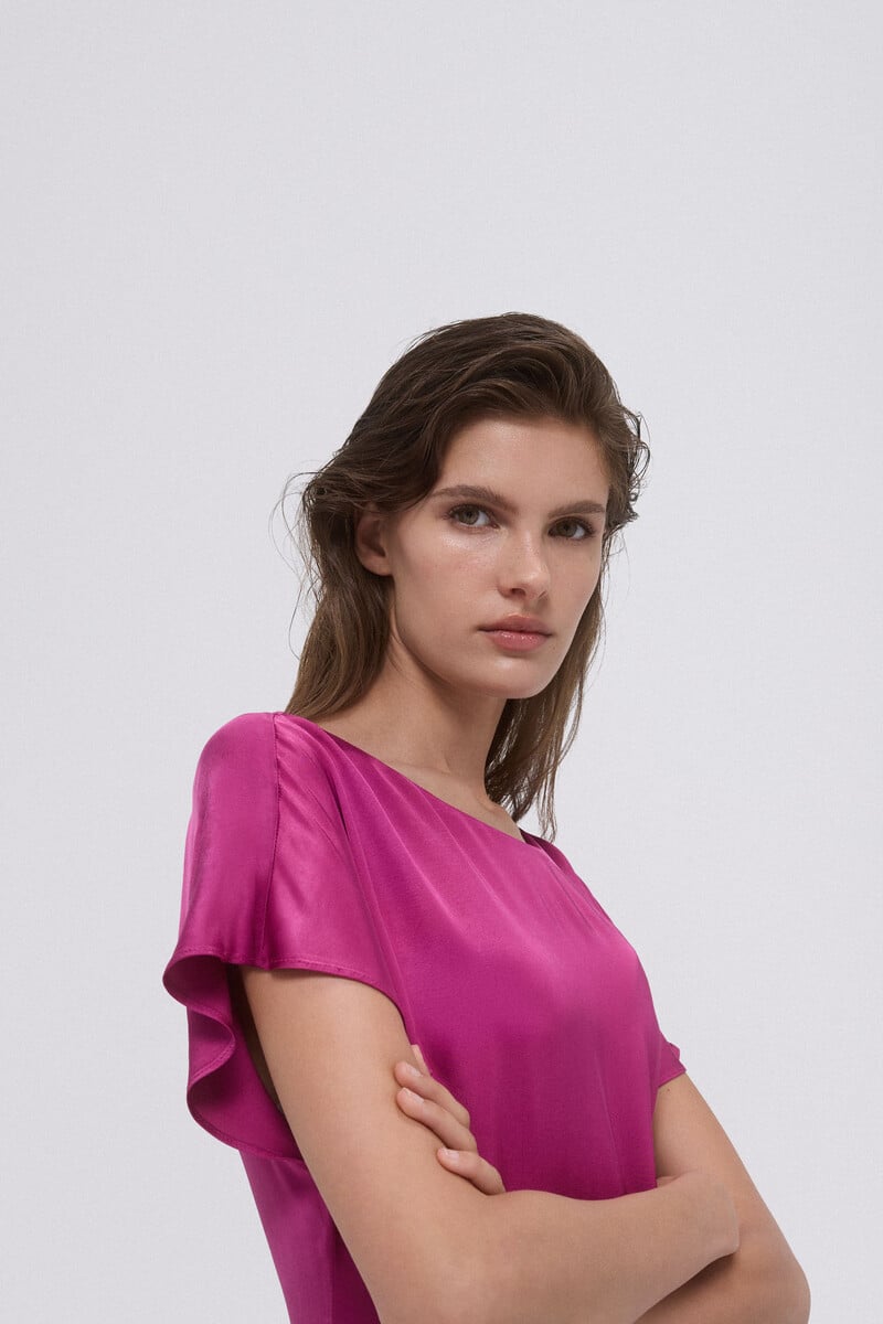 Cortefiel Vestido túnica fluido Rebajas de fin de temporada