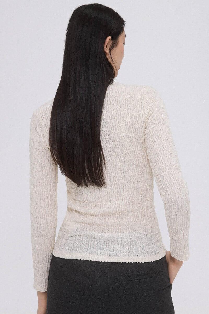 Cortefiel Camiseta cuello cisne manga larga Rebajas