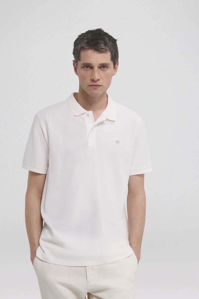 Cortefiel Polo básico con logo bordado Ofertas