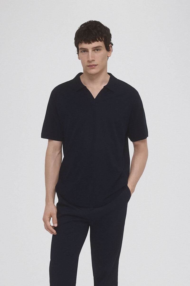 Cortefiel Polo piqué tencel Rebajas de fábrica