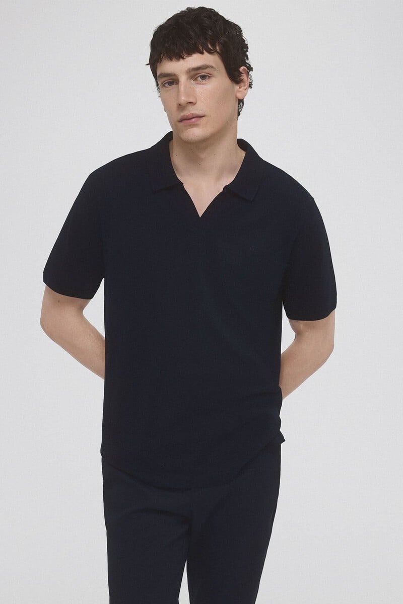 Cortefiel Polo piqué tencel Rebajas de fábrica