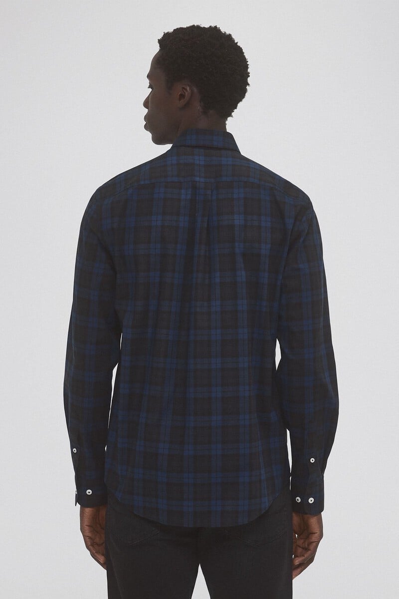 Cortefiel Camisa non iron cuadros twill Rebajas online