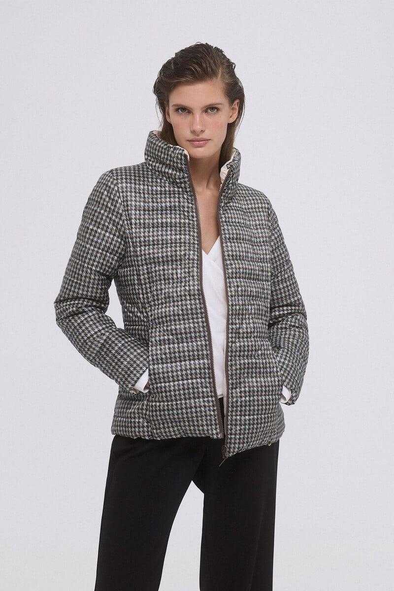 Cortefiel Chaqueta acolchada reversible estampada Envío gratis