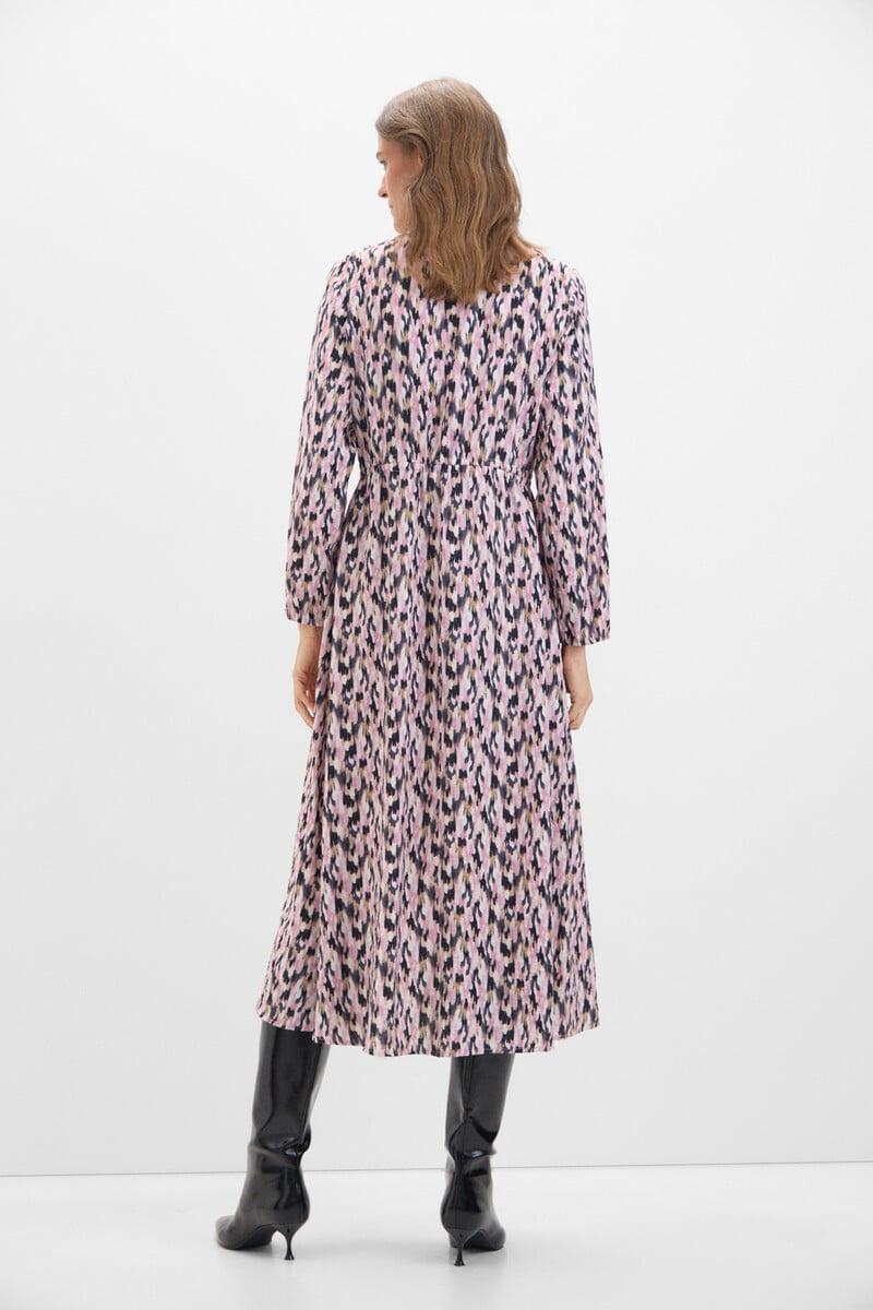Cortefiel Vestido largo estampado geométrico Solo queda un día