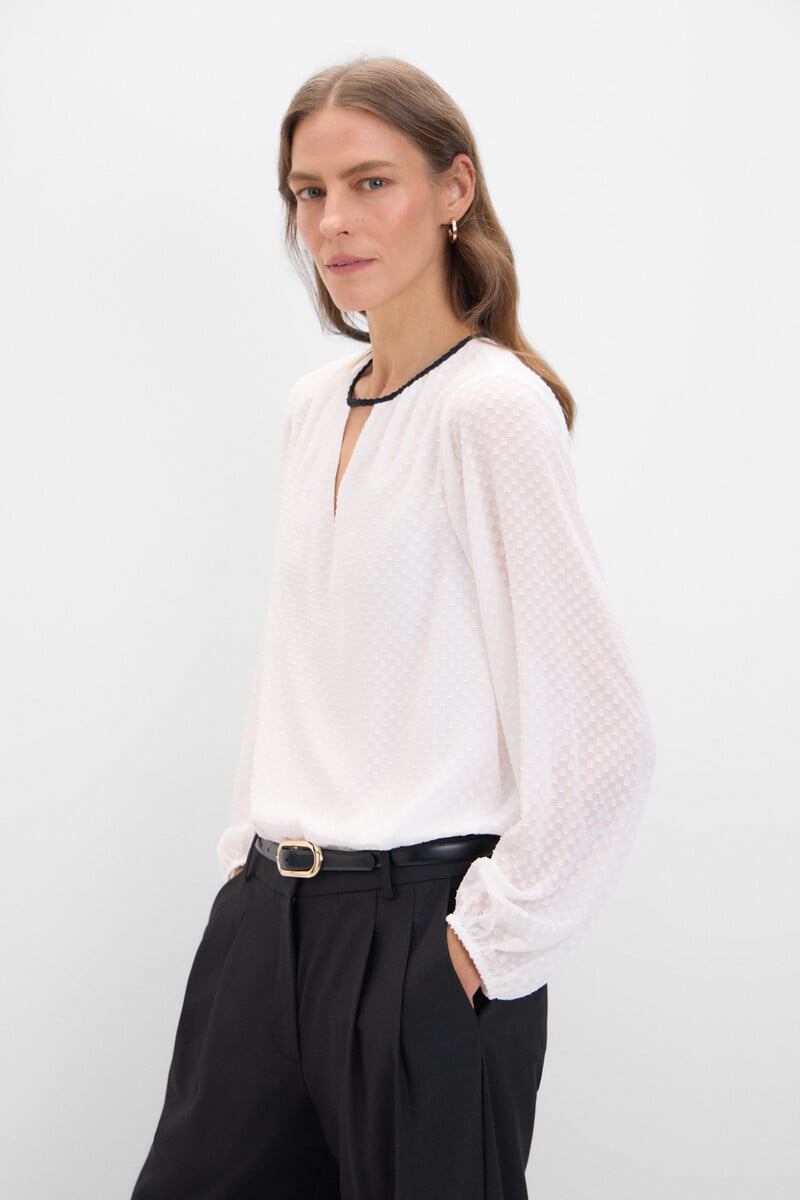 Cortefiel Blusa tejido textura En oferta