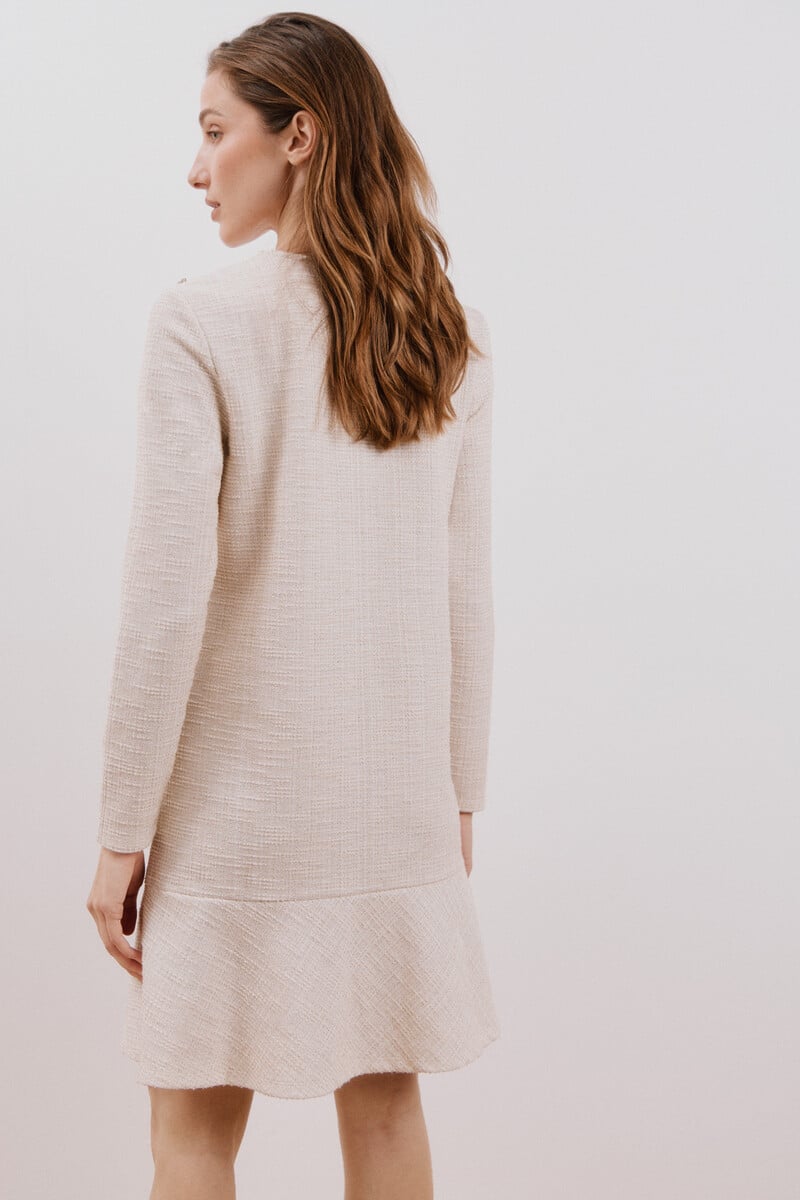 Cortefiel Vestido tweed elástico Ofertas de temporada