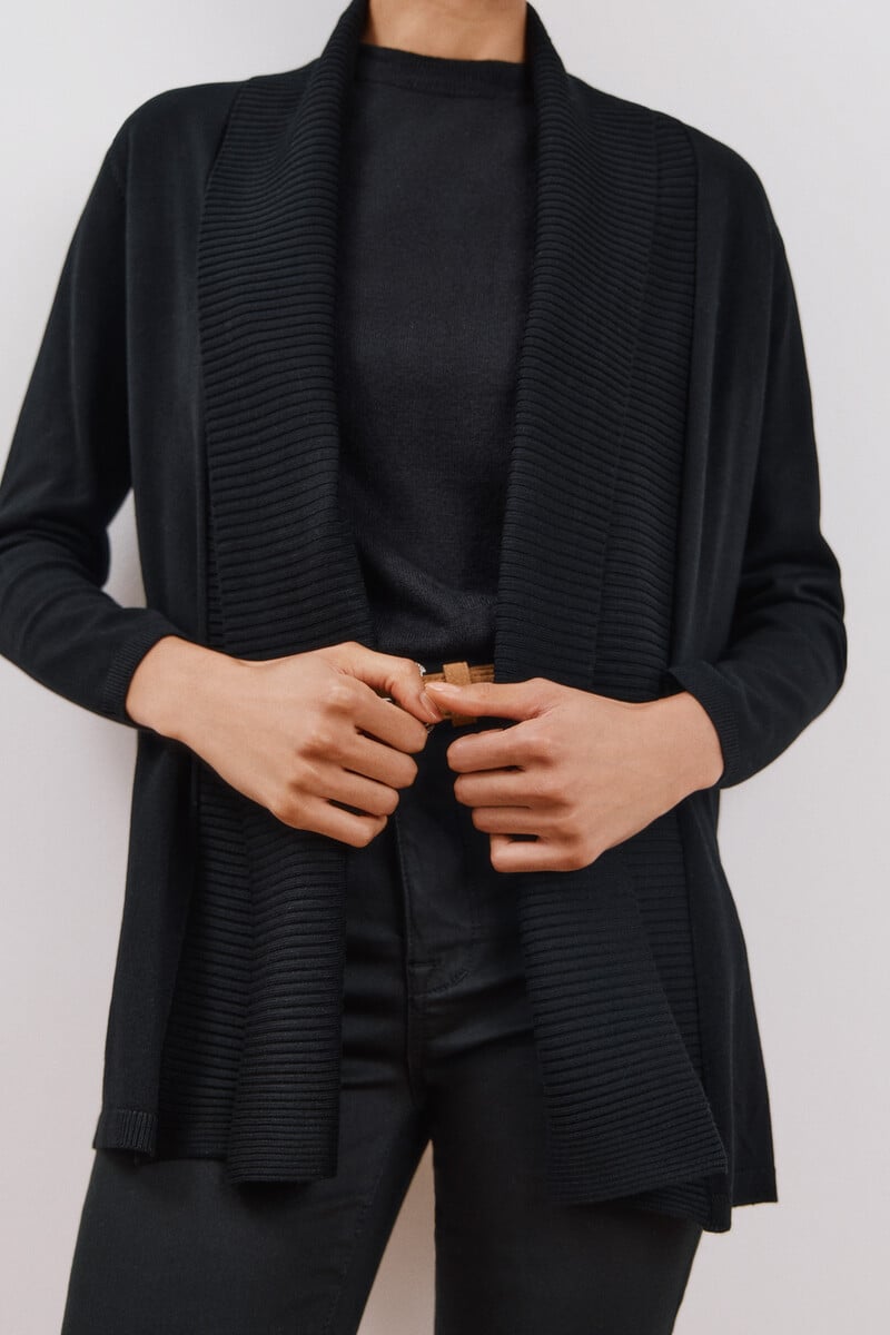 Cortefiel Chaqueta cuello chal Grandes ahorros