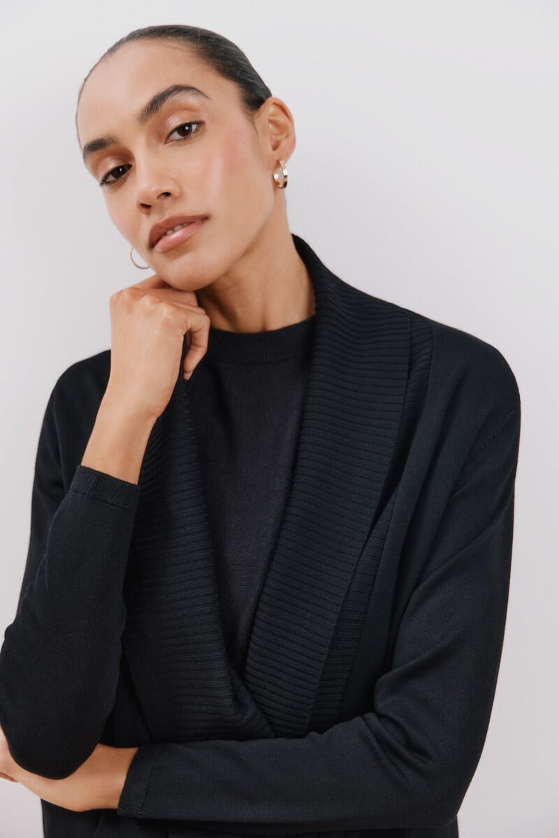 Cortefiel Chaqueta cuello chal Grandes ahorros