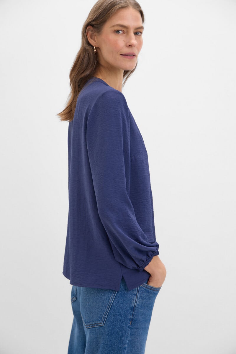 Cortefiel Blusa cuello mao manga larga Devoluciones gratuitas