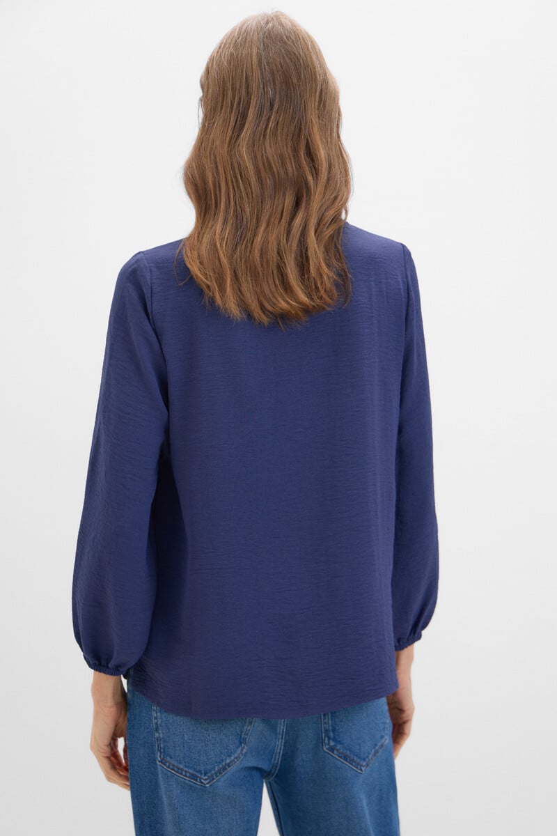 Cortefiel Blusa cuello mao manga larga Devoluciones gratuitas