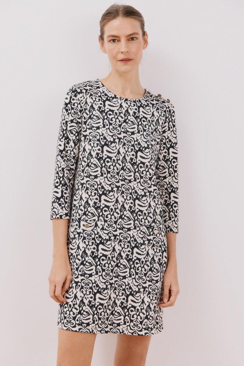 Cortefiel Vestido corto elástico Outlet