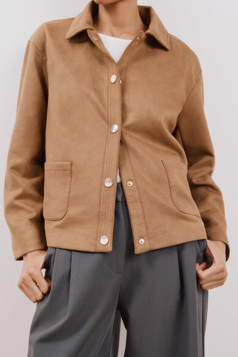 Cortefiel Chaqueta efecto piel Ofertas
