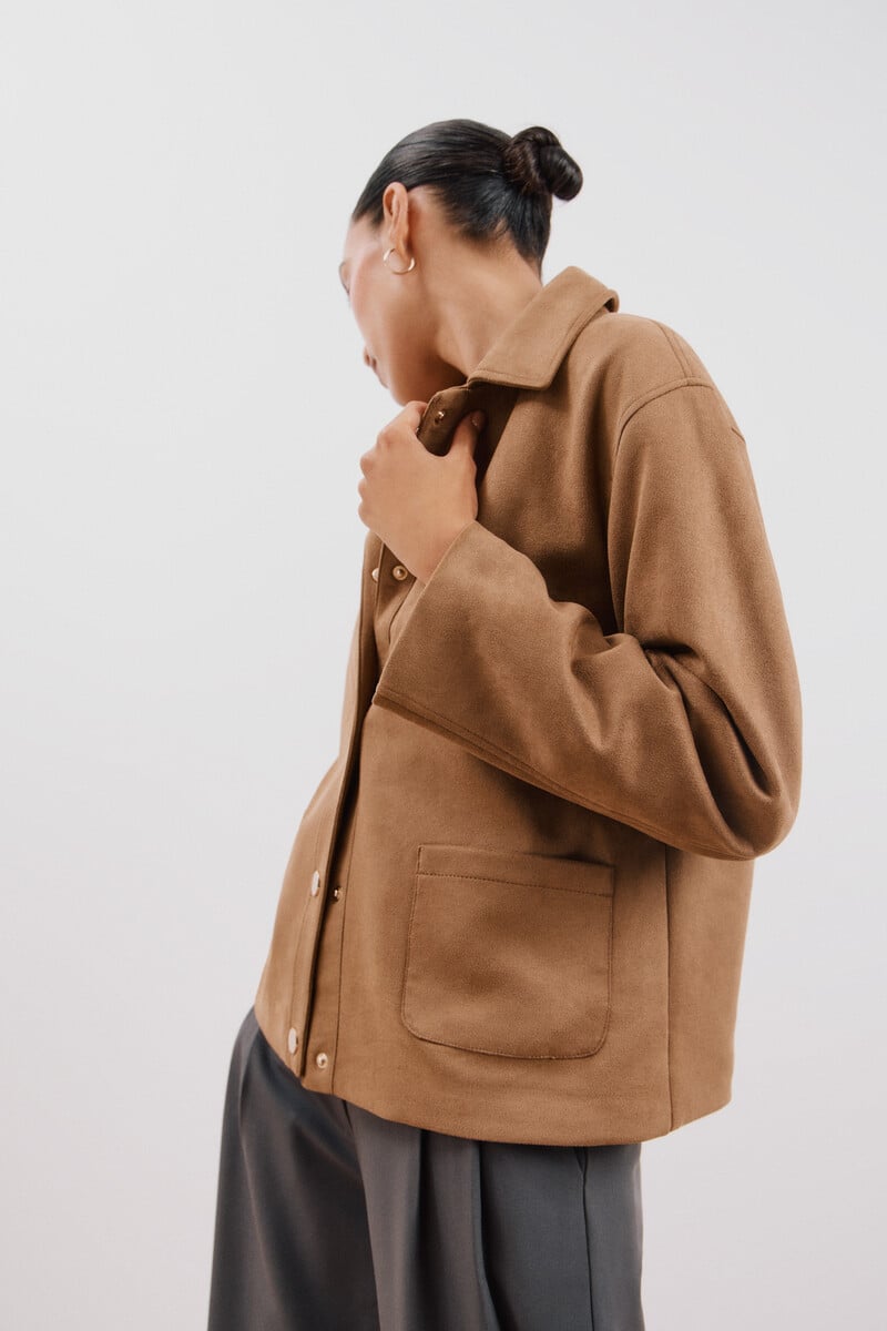 Cortefiel Chaqueta efecto piel Ofertas