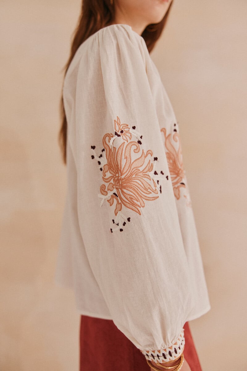 Cortefiel Alicia. Blusa bordada Rebajas de fábrica