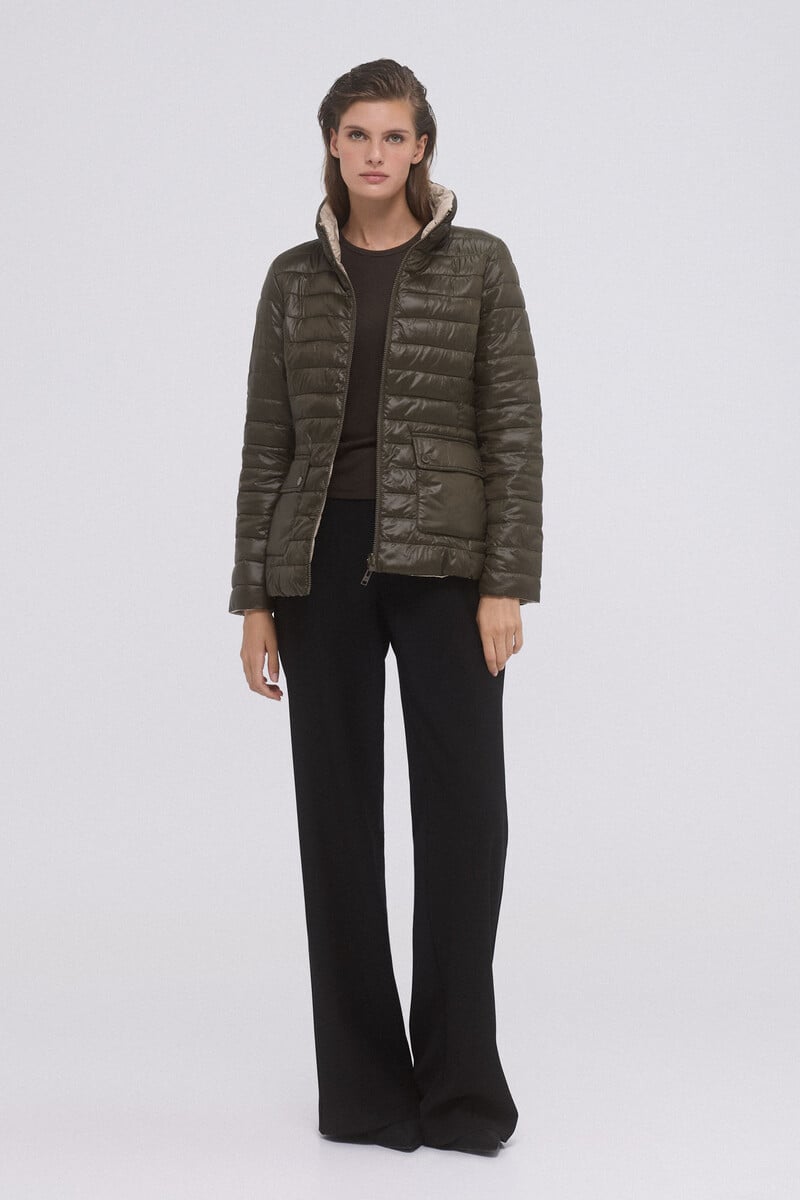 Cortefiel Chaqueta acolchada reversible lisa Último día
