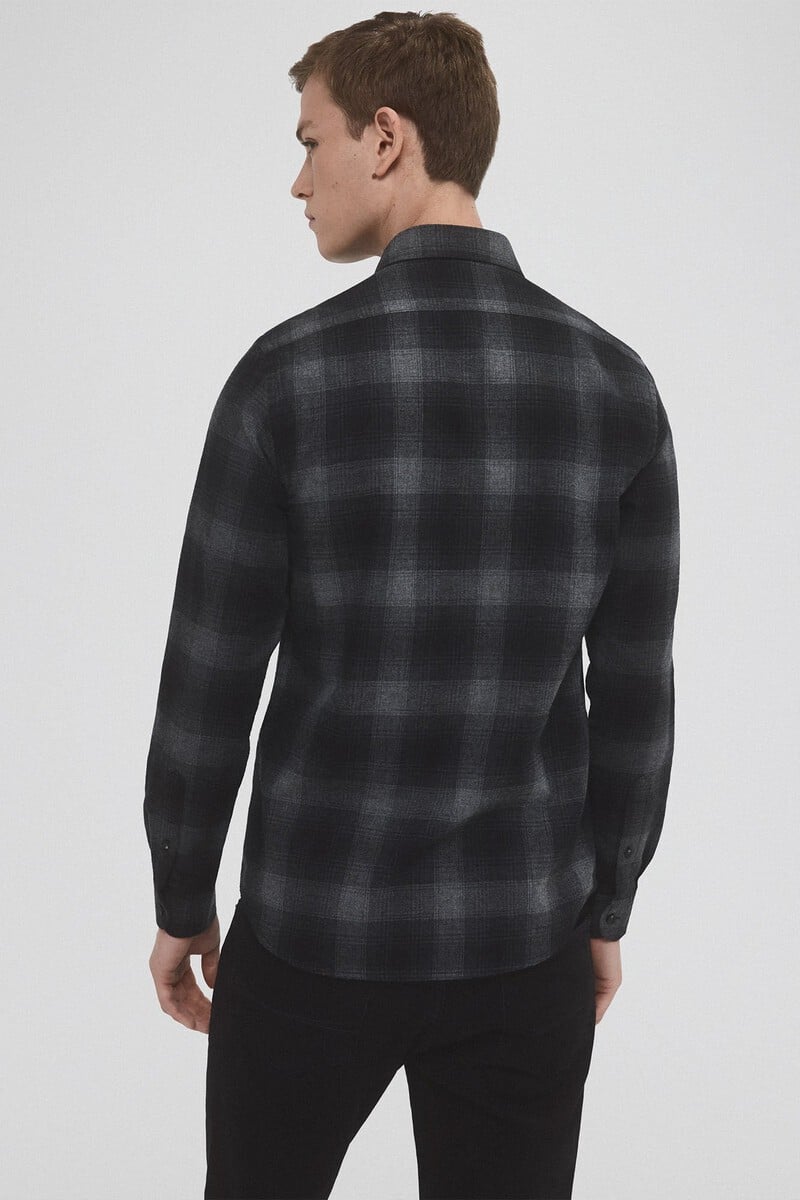 Cortefiel Camisa twill cuadros cashmere touch Oferta especial de fábrica