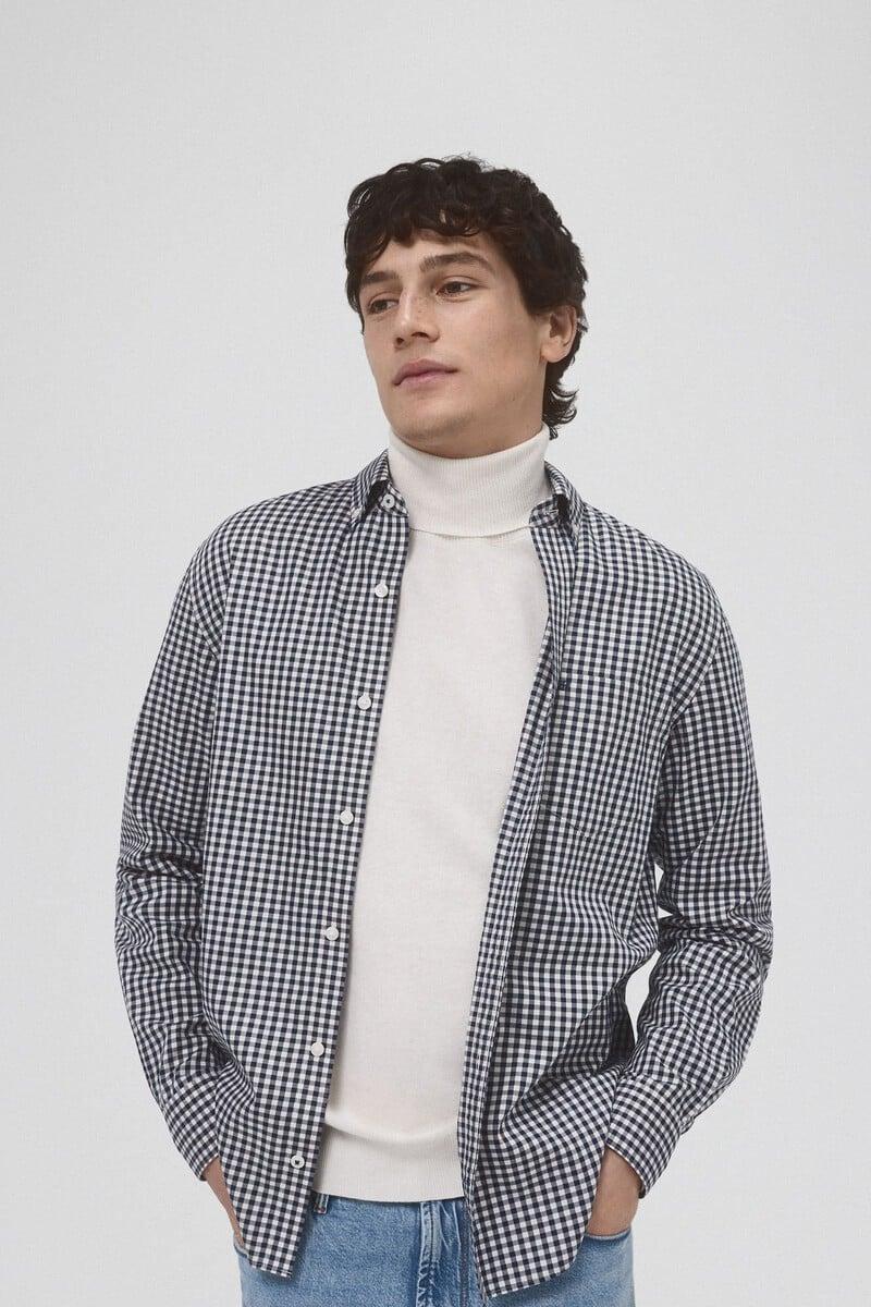 Cortefiel Camisa non iron cuadros twill Limitado a 3 días