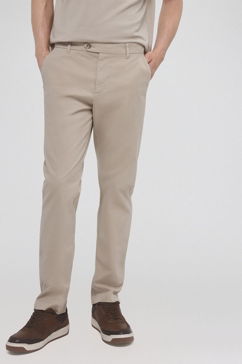Cortefiel Pantalón chino premium flex slim fit Grandes ahorros