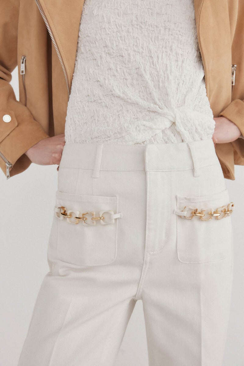 Cortefiel Jeans flare cropped Venta caliente