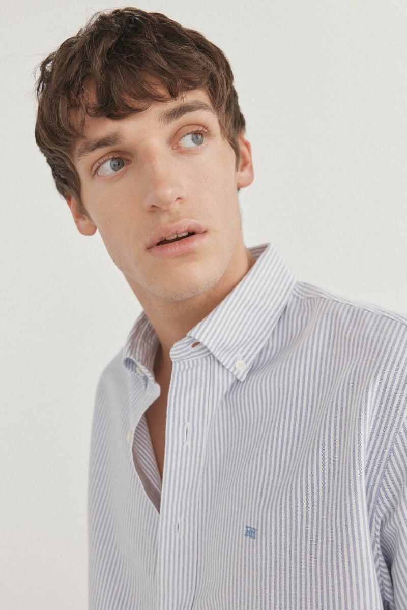 Cortefiel Camisa iconic oxford rayas Ventas relámpago