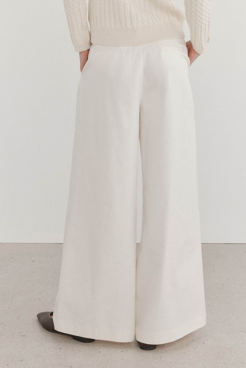 Cortefiel Pantalón culotte pinzas Descuento