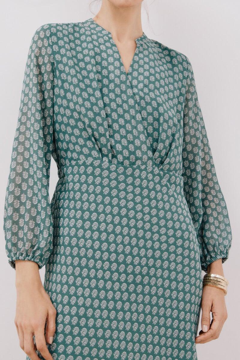 Cortefiel Vestido estampado fluido Descuento por venta flash