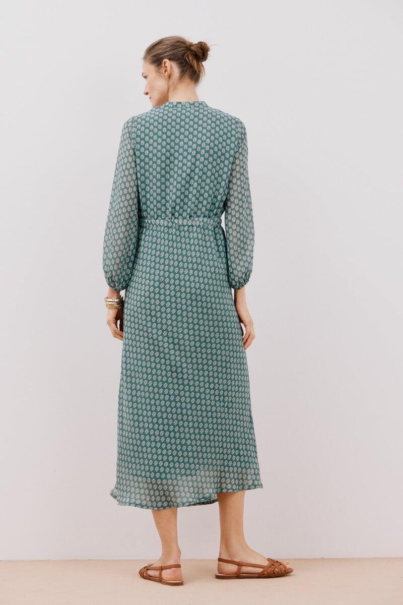 Cortefiel Vestido estampado fluido Descuento por venta flash