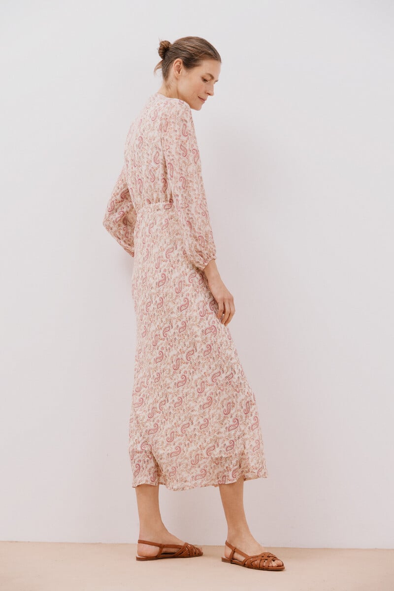 Cortefiel Vestido estampado fluido Ofertas especiales