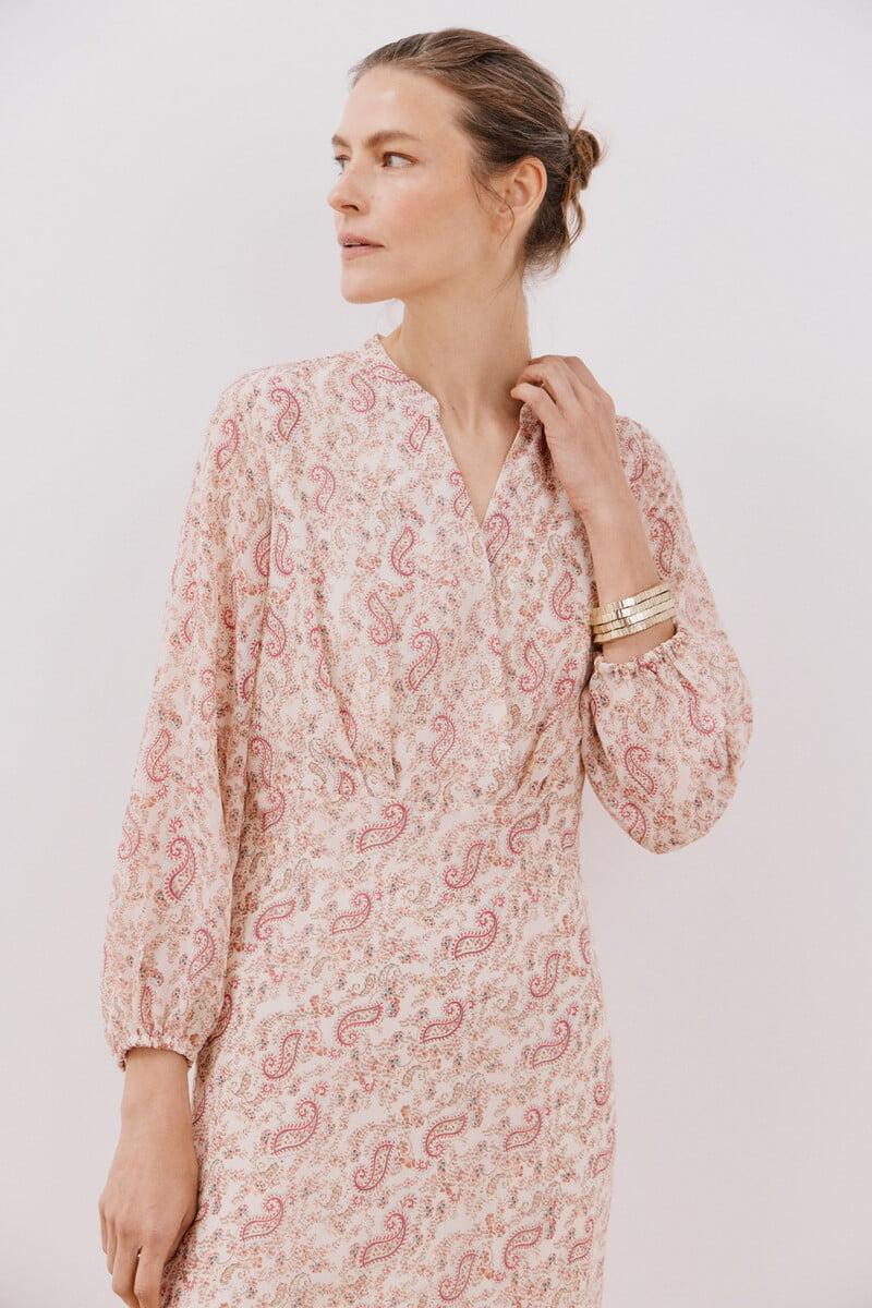 Cortefiel Vestido estampado fluido Ofertas especiales
