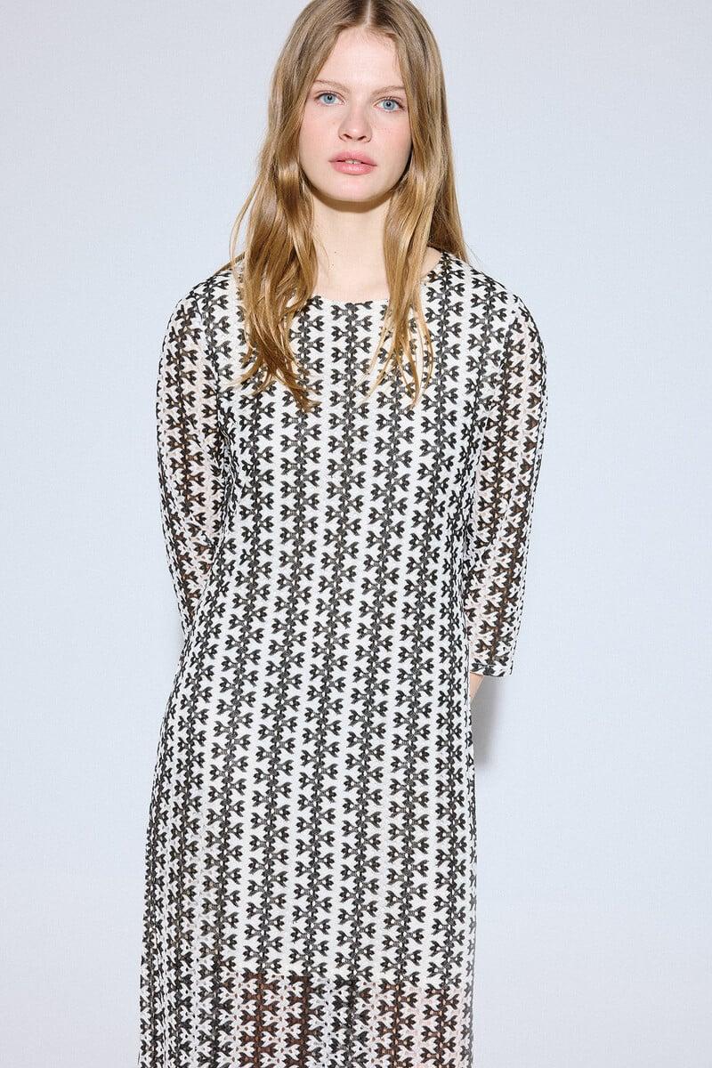 Cortefiel Vestido rayas bicolor Grandes ahorros